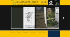 Desktop Screenshot of bildhaueratelier-beck.de